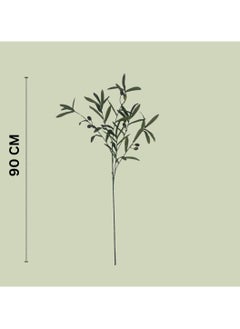 BAMBOO DECOR Bamboo Decor |  Artificial Olive Branch 90 cm- Faux Plants- Flora Vase Filler For Home Decor- Wedding -Events-Craft Projects (Olives Branch)  - Image 4
