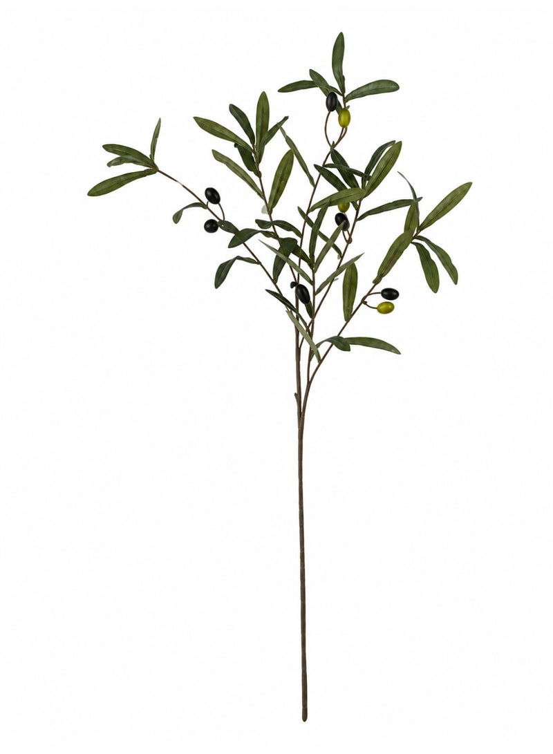 Bamboo Decor |  Artificial Olive Branch 90 cm- Faux Plants- Flora Vase Filler For Home Decor- Wedding -Events-Craft Projects (Olives Branch) - Image 1