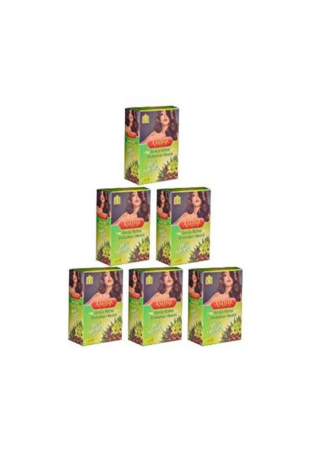 Amina Herbal Amlarithashikakai Hair Wash Powder 480 G (Pack Of 6)  - Image 2