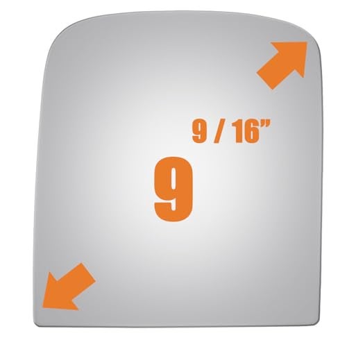 WLLW Mirror Glass fit for Chevy GMC Tahoe,Silverado,Sierra,Yukon,Avalanche,Escalade Driver Side (Upper Flat) - Image 3