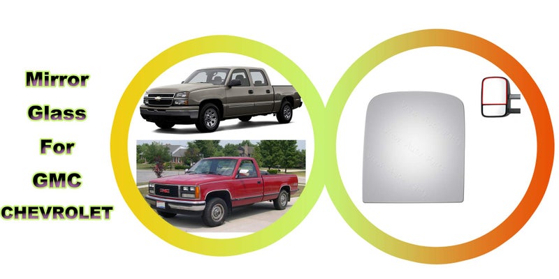 WLLW Mirror Glass fit for Chevy GMC Tahoe,Silverado,Sierra,Yukon,Avalanche,Escalade Driver Side (Upper Flat) - Image 5