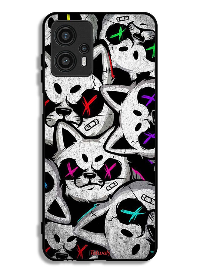 Tolwak Motorola Moto G13 Protective Case Cover Marshmallow Cats - Image 1