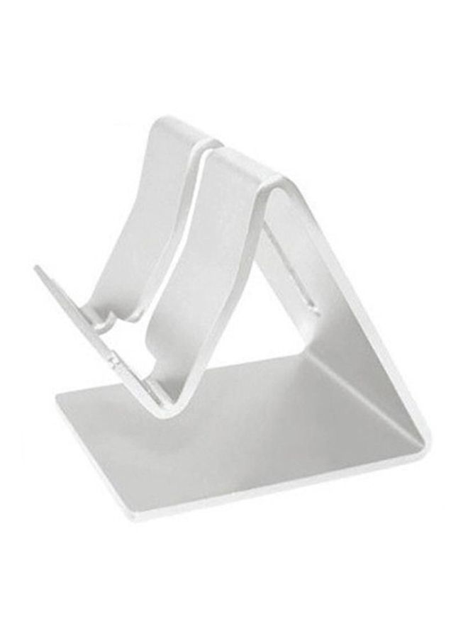 NIBEMINENT Universal Desk Tablet Holder With Shockproof Pad Silver  - Image 1
