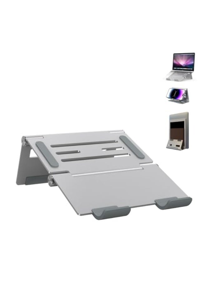 Multi-Functional Laptop Stand, Foldable & Adjustable for Tablets, Phones, Laptops Cooling Stand - Image 1