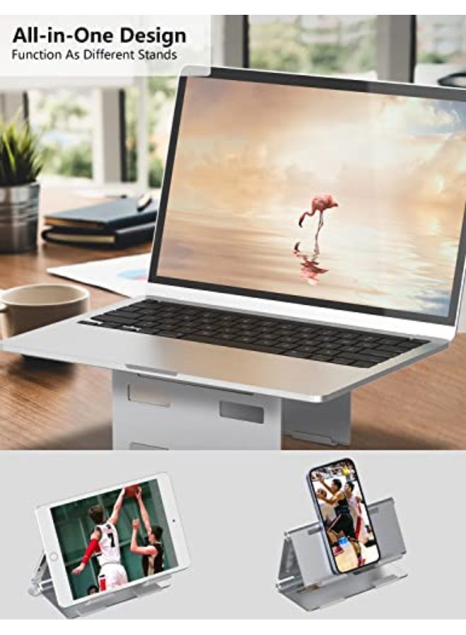 Multi-Functional Laptop Stand, Foldable & Adjustable for Tablets, Phones, Laptops Cooling Stand - Image 4