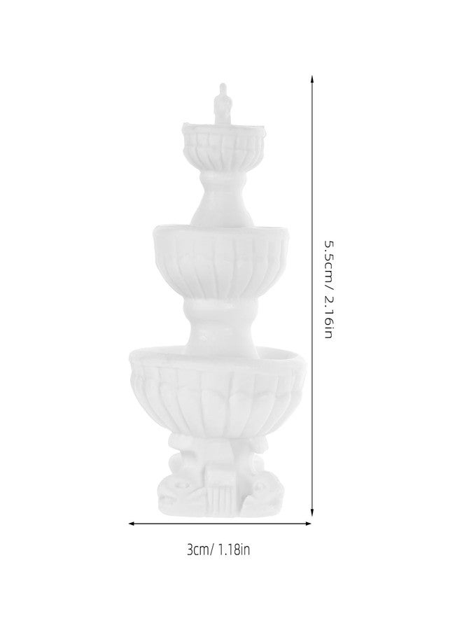 VICASKY Miniature Fountain Garden Accessory - 2.16x1.18 inch Desktop Fountain Prop for Moss Terrariums, Bonsai Landscaping, DIY Fairy Gardens & Dollhouse Decor - Image 4