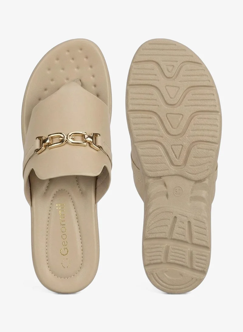 Geoomnii Beige Women’s Sandals – Comfortable, Lightweight & Everyday Wear for Women | Best Price UAE