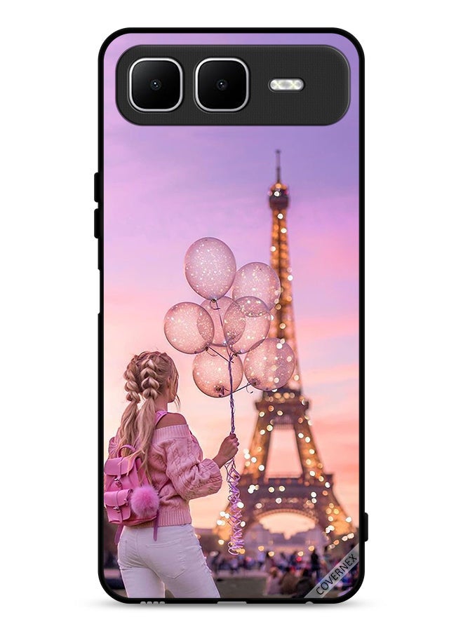 Covernex Infinix Smart 10 Plus Protective Case Cover Girl Holding Balloons