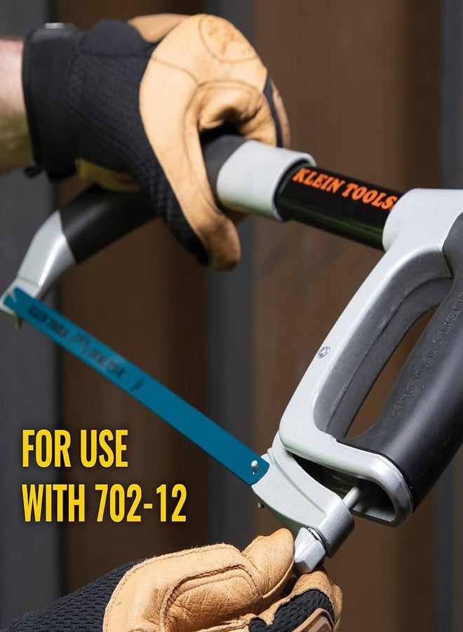 Klein Tools 1218BI-P Hacksaw Blades, Made in USA, Bi-Metal Replacement Blades 18 TPI, 12-Inch, 10-Pack - Image 3