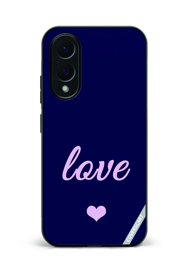 Protective Case Cover For Samsung Galaxy S25 Edge Love Design Blue