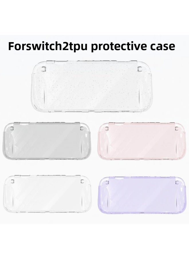Generic For The Switch 2 Protective Case Nintendo Game Console Switch2 All-inclusive Transparent Anti-drop Protective Case-Model:Transparent Black  - Image 2