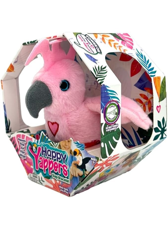 Happy Yappers ببغاء سعيد يتحدث ويغني | طائر محاكي صوت قابل لإعادة الشحن مع وضع دويتو للأطفال 18 شهرًا وما فوق [9595] - Image 3