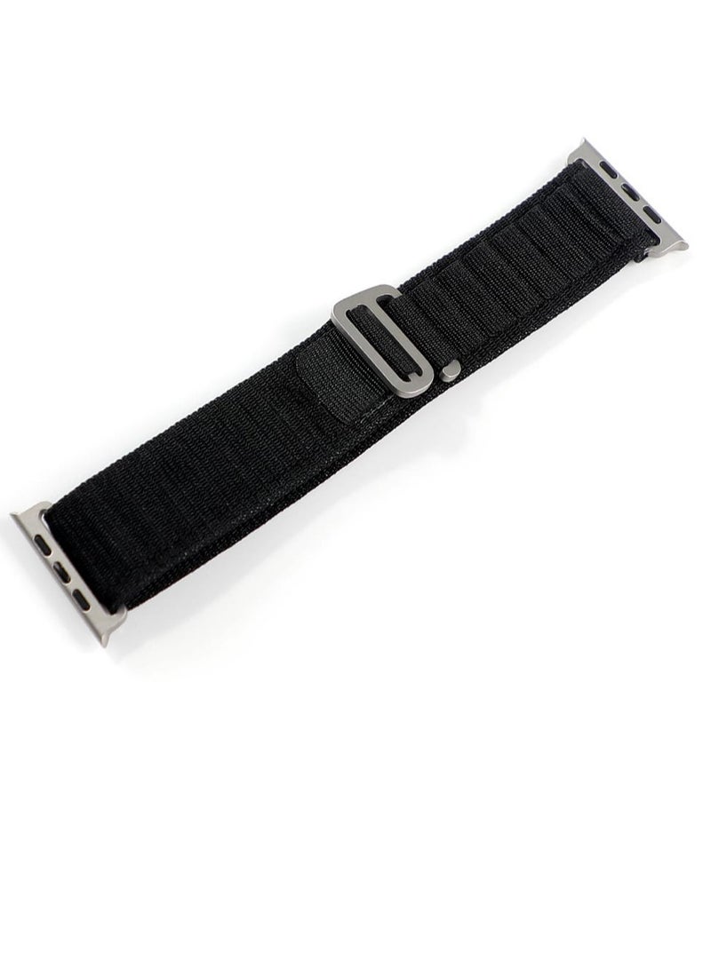 Replacement band compatible with Apple Watch new release, size 45/49mm, black color - Image 3