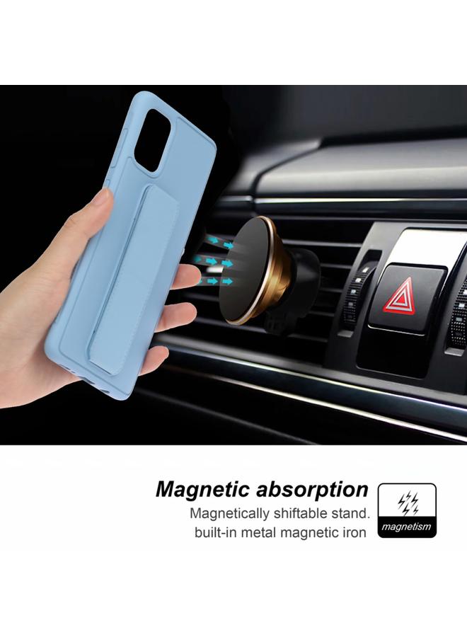 اس-توب جراب لهاتف Galaxy A51 مقاوم للصدمات بلون متين من مادة TPU مع سوار معصم - Image 5