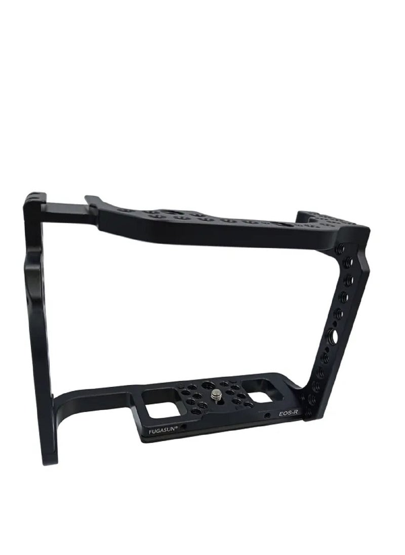 Generic Aluminum Alloy Camera Cage for Canon EOS R with Cold Shoe  - Image 4
