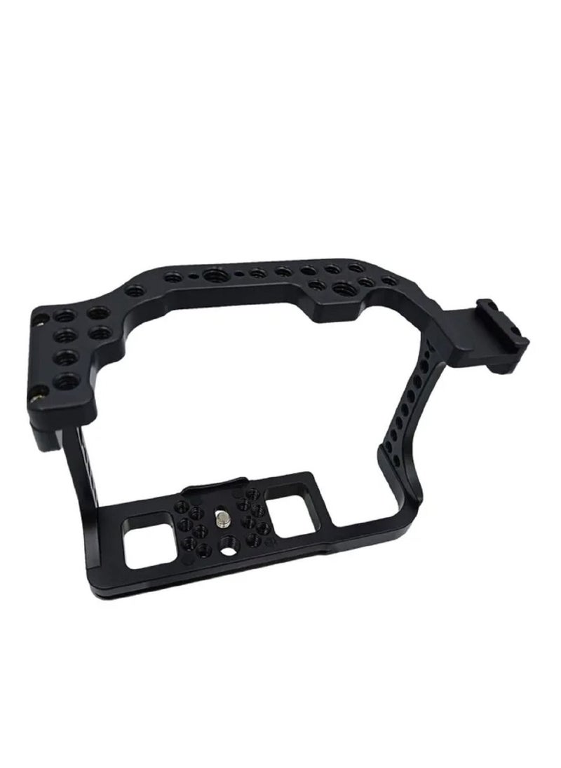 Generic Aluminum Alloy Camera Cage for Canon EOS R with Cold Shoe  - Image 3