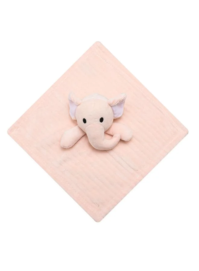 Luna & Lily Blanket with Security Toy - Pink, Elephant, 0-2 Years, 75 x 100cm