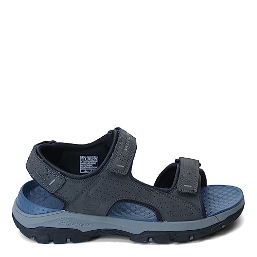 SKECHERS صندل مائي مفتوح من سكيشرز للرجال، رمادي، 12 - Image 2