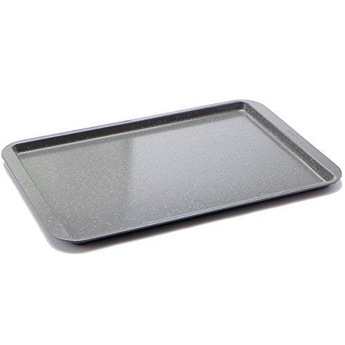 CasaWare Ceramic Coated NonStick Cookie/Jelly Roll Pan 11"x17" (Silver Granite) - Image 2