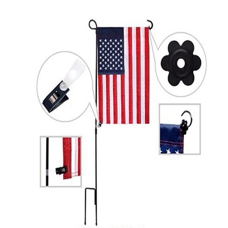 DongAi Garden Flag Rubber Stopper and Adjustable Windproof Garden Flag Clip. Advanced Lawn Flag Stopper and Yard Flag Clip, Pack of 10 - Image 5