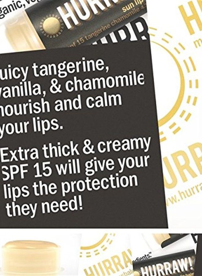 Hurraw! Moon Night Treatment, Unscented, Sun (Zinc Oxide SPF15) Lip Balms, 3 Pack Bundle: Organic, Certified Vegan, Cruelty & Gluten Free. Non-GMO, All Natural. Bee, Shea, Soy & Palm Free. Made in USA - Image 2