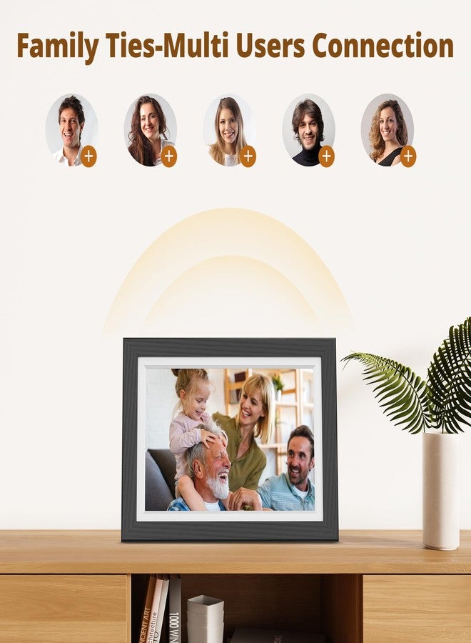 Dragon Touch Digital Picture Frame WiFi 10 inch IPS Touch Screen Digital Photo Frame Display, 32GB Storage, Auto-Rotate, Share Photos via App, Email, Cloud, Classic 10 Brown - Image 5