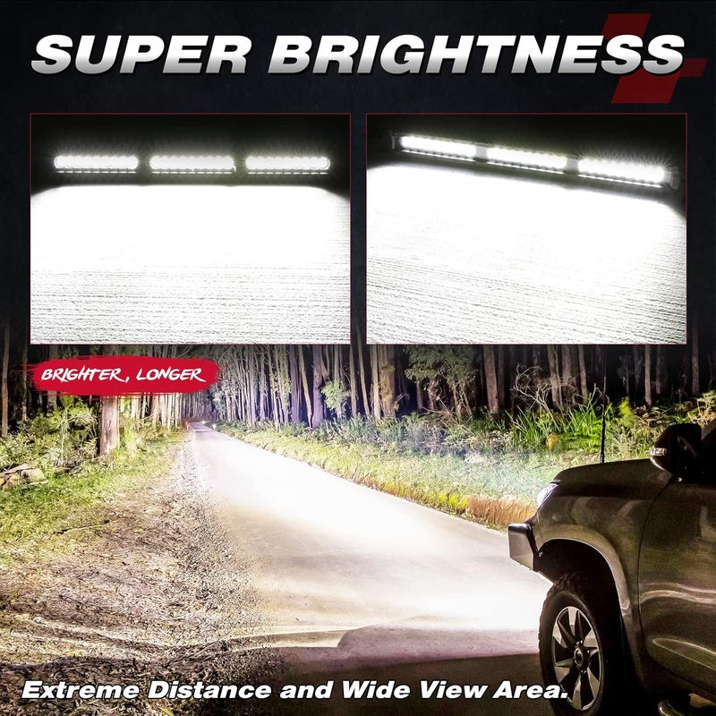 OFFROADTOWN 18 Inch LED Light Bar Slim 150W 15000LM Spot Flood Combo Off Road Driving Lights - Image 3
