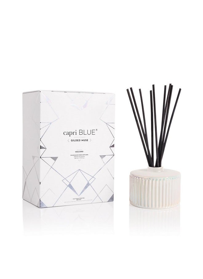 Capri Blue Muse Reed Oil Diffuser - Comes With Diffuser Sticks, Oil, And Glass Bottle - Aromatherapy Diffuser - 7.8 Fl Oz - Volcano  - Image 1
