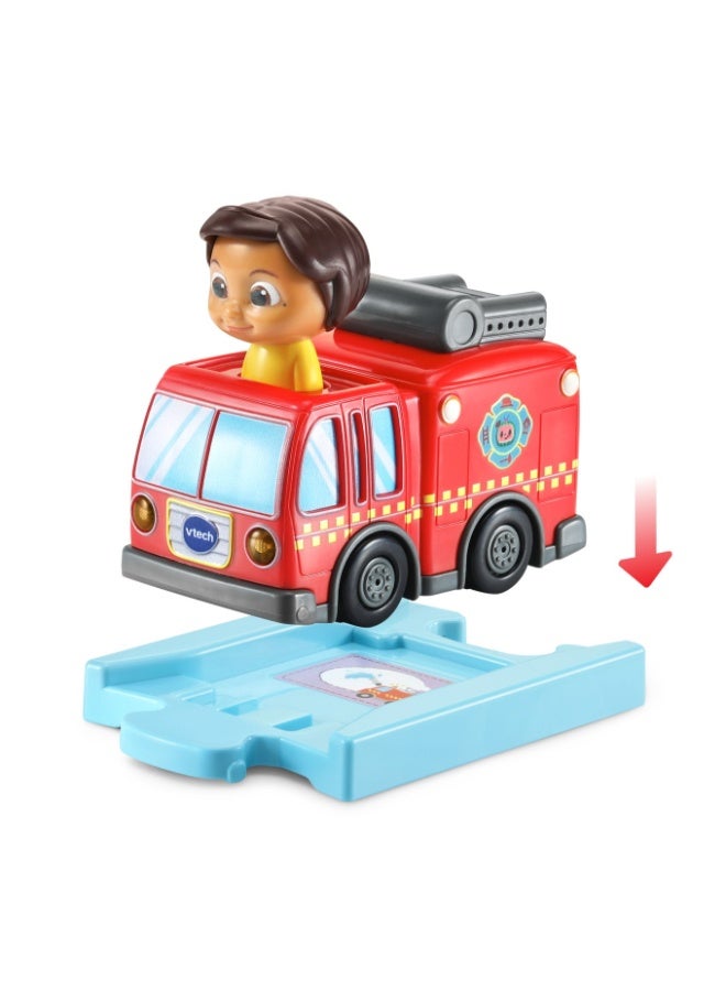 vtech Cocomelon Go! Go! Smart Wheels Nina’S Fire Truck & Track, Fire Sounds & Songs With Smartpoint, Ages 1.5 – 5 Years - Image 2