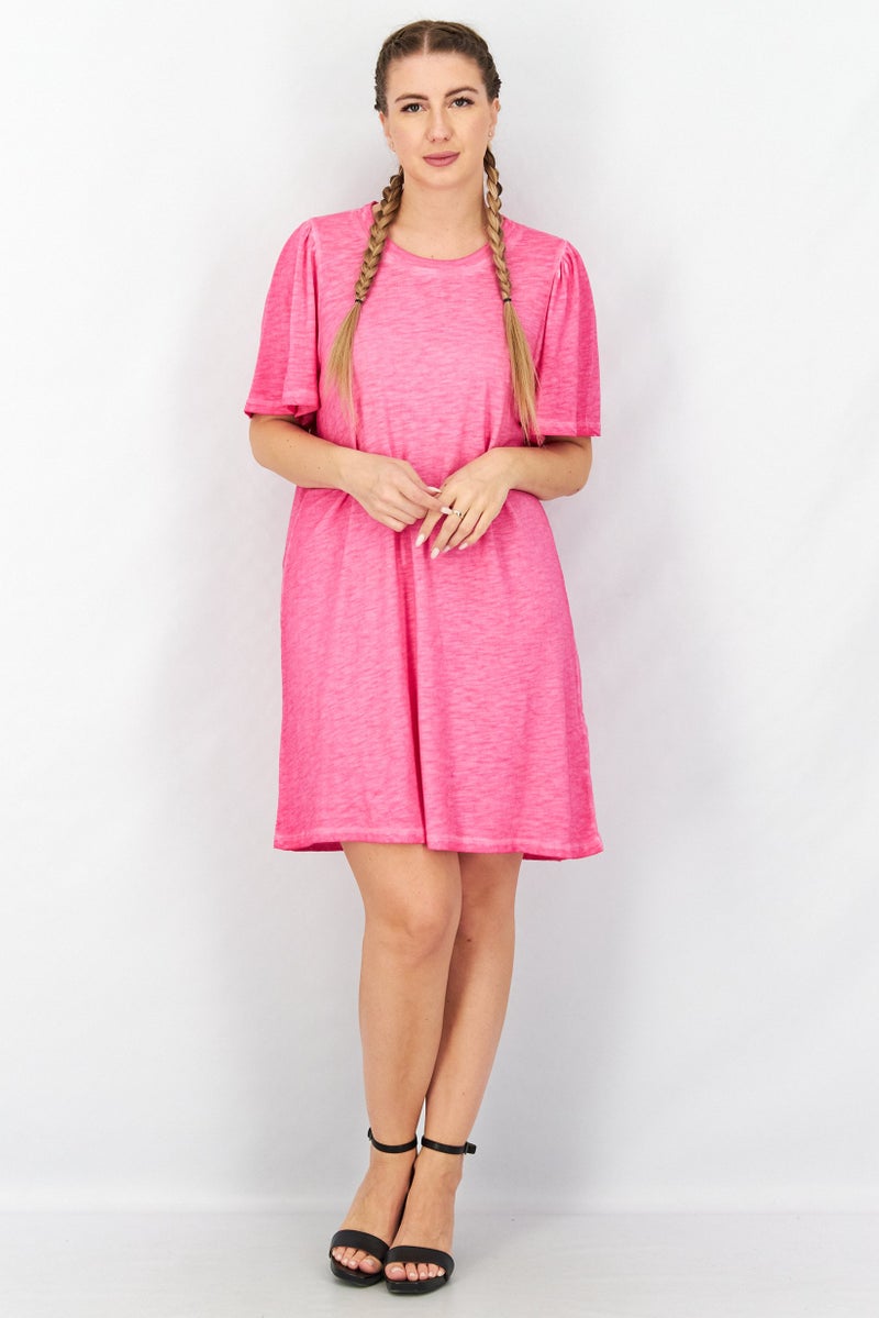 Splendid Women Tie Dye Shirt Dress, Pink - Image 3