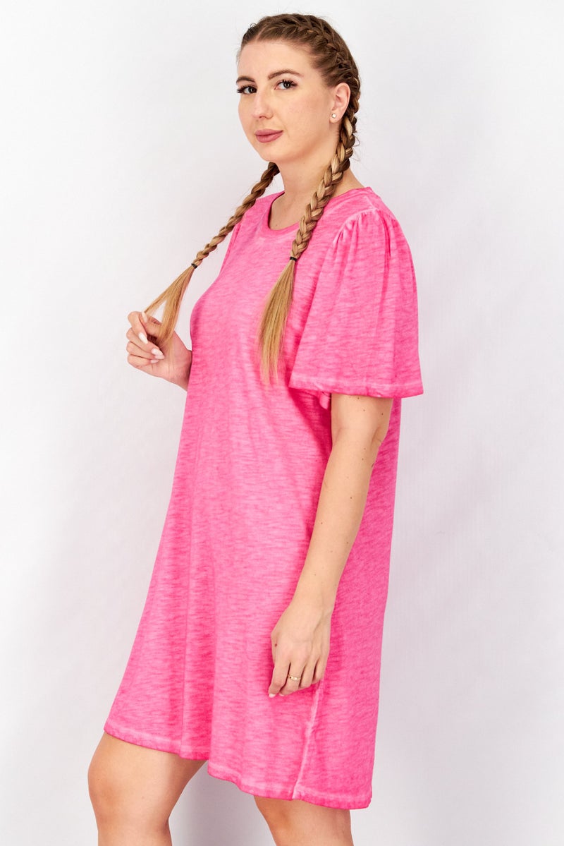 Splendid Women Tie Dye Shirt Dress, Pink - Image 2