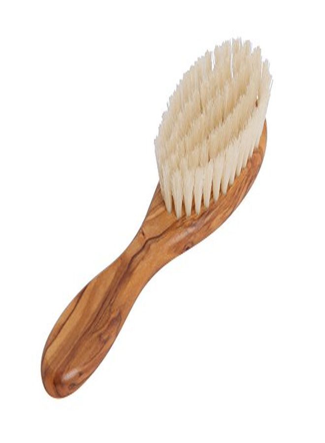 REDECKER Goat Hair Children'S Hairbrush With Waxed Olive Wood Handle, 57/8Inches - Image 2