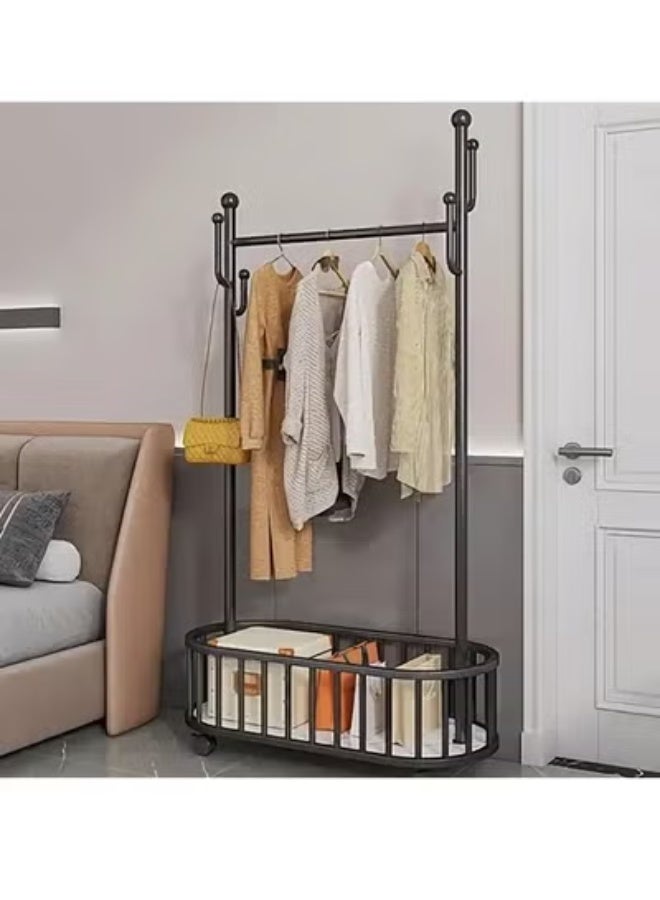 Beauenty Modern Coat Rack Living Room Furniture Mobile Clothes Rack on Wheels Bedroom Furniture Metal - Image 4