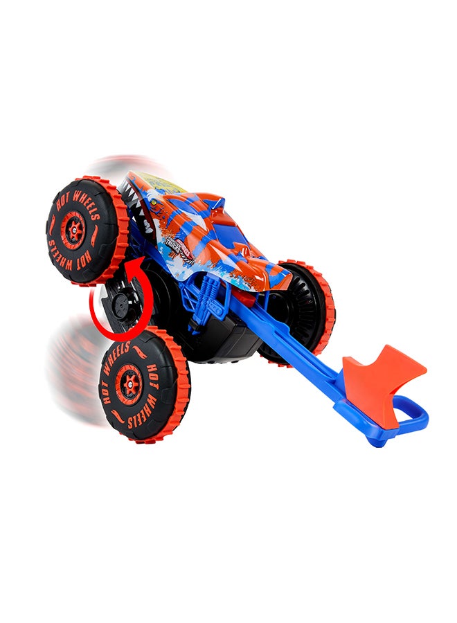 Hot Wheels Monster Trucks Remote Control Toy Vehicle, Large-Scale Rc Tiger Shark Climber With 3 Modes Of Play For Racing, Climbing & Stunting - Image 4