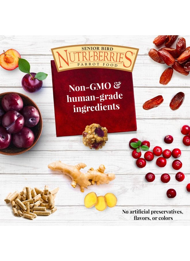 لافيبيرز طعام الطيور الأليفة LAFEBER'S Senior Bird Nutri-Berries، مصنوع من مكونات غير معدلة وراثيًا ومناسبة للبشر، للببغاوات والببغاوات، 3 رطل  - Image 3