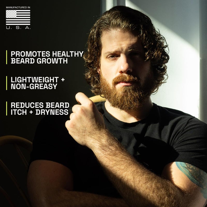 Beardbrand زيت لحية من بيردبراند للرجال مع زيت الجوجوبا وفيتامين E - يلين الشعر الخشن، يرطب البشرة ويعزز نمو اللحية | رائحة خشب الساج، إكليل الجبل، والحمضيات | 2 أونصة سائلة - Image 4
