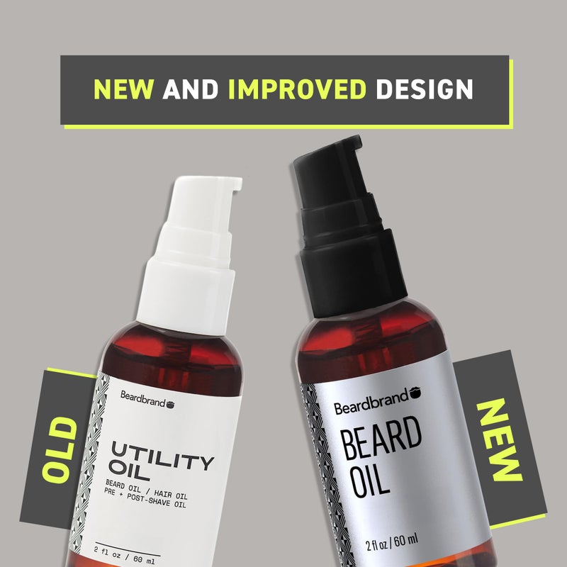 Beardbrand زيت لحية من بيردبراند للرجال مع زيت الجوجوبا وفيتامين E - يلين الشعر الخشن، يرطب البشرة ويعزز نمو اللحية | رائحة خشب الساج، إكليل الجبل، والحمضيات | 2 أونصة سائلة - Image 3