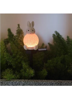 Y&D 2 Pieces Colorful Rabbit Shaped Solar LED Lights Effect Garden Light Auto On OR Off Dust To Dawn Outdoor Waterproof Landscape Decoration Solar Powered Security Torch Light  - Image 4
