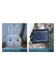 Y&D 2 Pieces Colorful Rabbit Shaped Solar LED Lights Effect Garden Light Auto On OR Off Dust To Dawn Outdoor Waterproof Landscape Decoration Solar Powered Security Torch Light  - Image 2