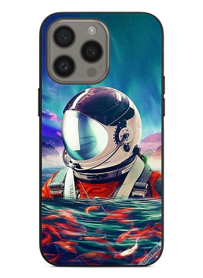 Covernex Protective Case Cover For Apple iPhone 15 Pro Astronaut In Fishes Sea - Image 1