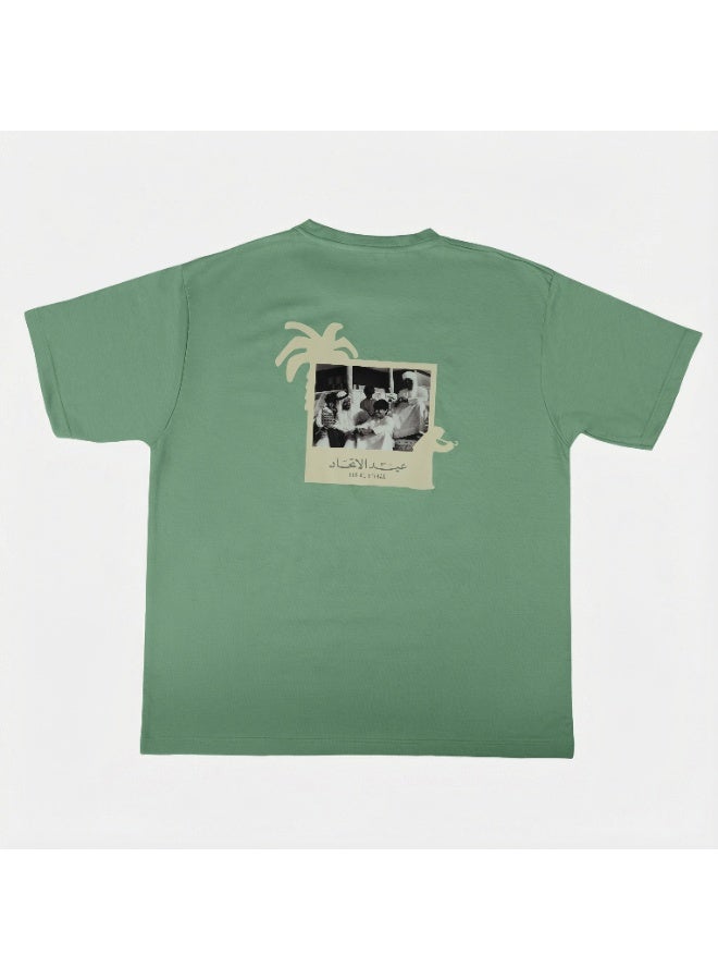 Eid Al Etihad Sheikh Zayed- Tshirt - Green - Image 2