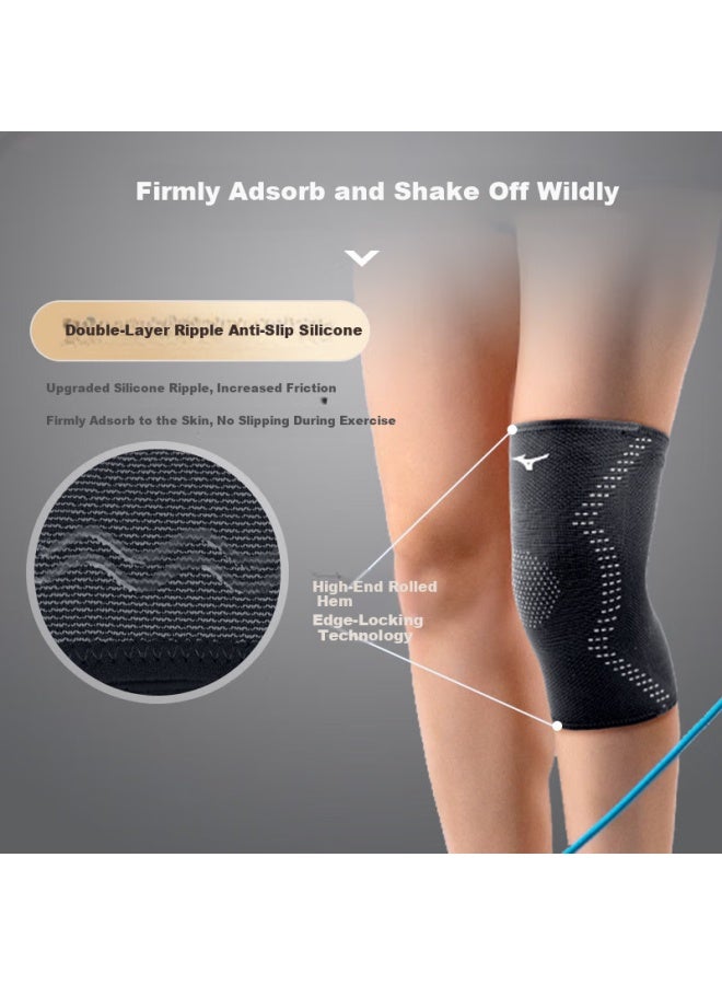 Mizuno Sports Running Knee Brace For Meniscus Injury, Medical-grade Knee Support For Basketball, Badminton, Arthritis, Cold Legs, And Air-conditioned Rooms - Image 3