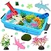 AGENTLAN Axolotl Sensory BinAxolotl Sensory Toys with Play Sand for Toddlers Boys and Girls Kids Toys Gift Sand Kit for Age 3 4 5 6 7 8 - Image 3