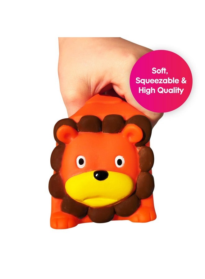 Edushape Soft & Squishy Animal Blocks - Stack, Chew, Bounce, Toss, Fidget Stress Relief Toy - Image 4