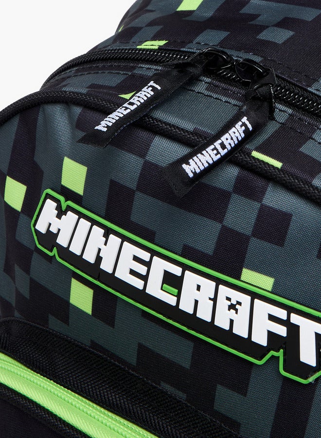 MINECRAFT Printed Backpack with Adjustable Straps and Zip Closure - 15x22x32 cm - Image 4