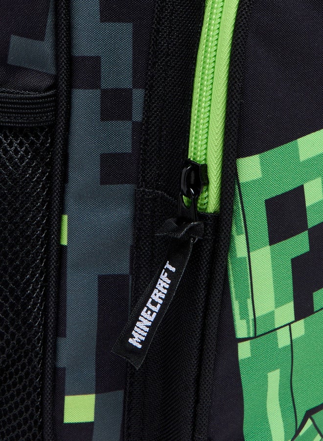 MINECRAFT Printed Backpack with Adjustable Straps and Zip Closure - 15x22x32 cm - Image 5