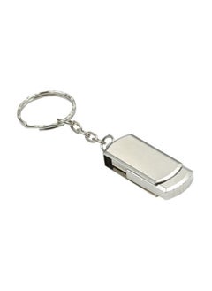 Generic Portable Metal Usb Flash Drive 2.0 16g32g64g For Car Use Universal Card Insertable Rotating Usb Drive-Color:Silver-Capacity:64GB  - Image 1