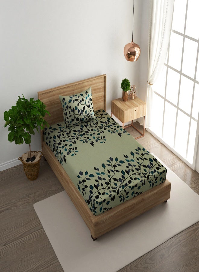 RISHAHOME 2-Piece Single Cotton Bedsheet Set 180 TC – Soft, Breathable with 1 Pillow Cover - Image 2