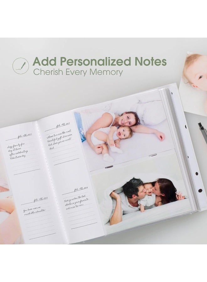 Pearhead Hello Baby Photo Album, Keepsake Book for New and Expecting Parents, Gender-Neutral Baby Accessory, Ideal Gift for Baby Shower, Holds 200 Pictures, Black and Gold Polka Dot - Image 2