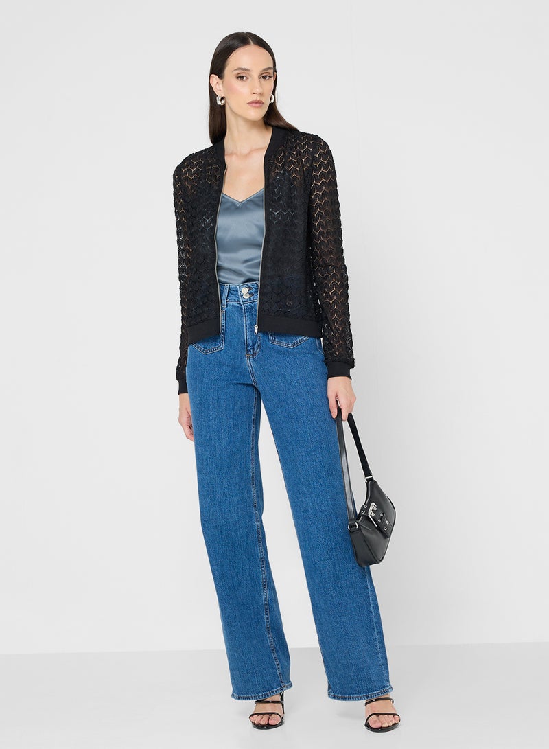 فيرو مودا جينز واسع بجيوب - Image 1